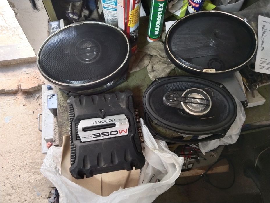 Колонки kenwood и усилитель
