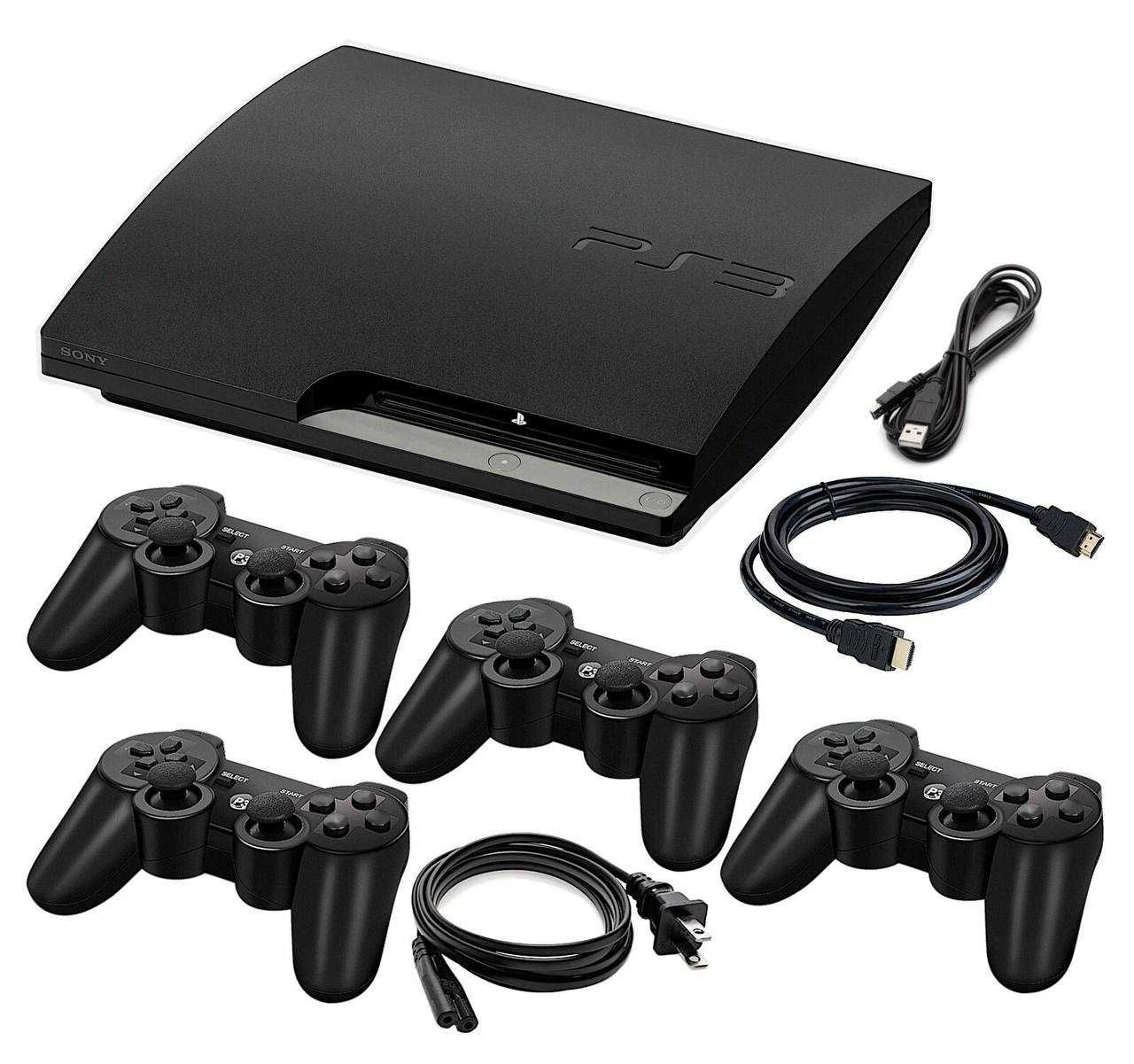 Продаю playstation 3 с 4 мя геймпадами и c топовыми играми на борту