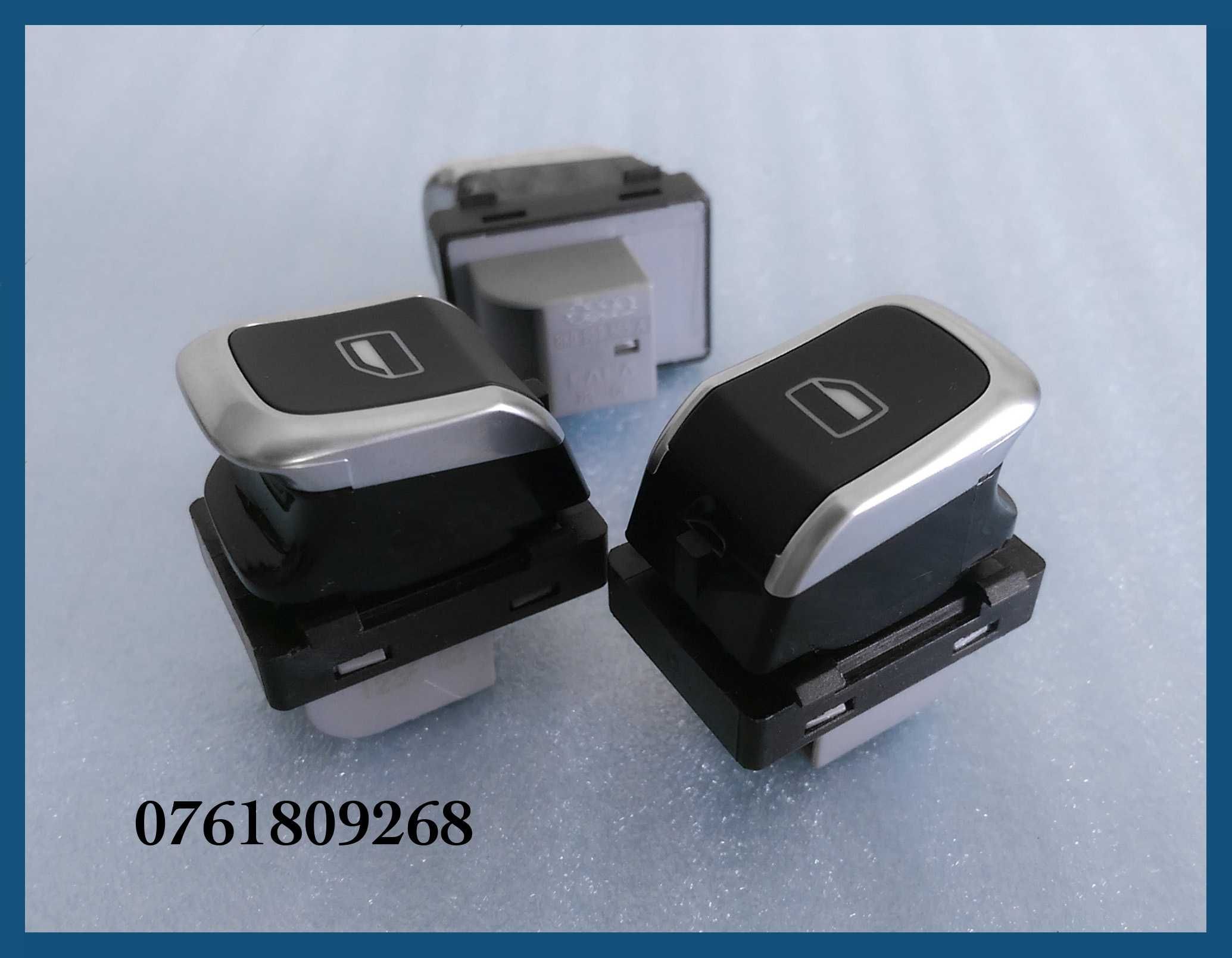 Set butoane geamuri + oglinzi electrice cromate Audi A4 B8 / A5 / Q5