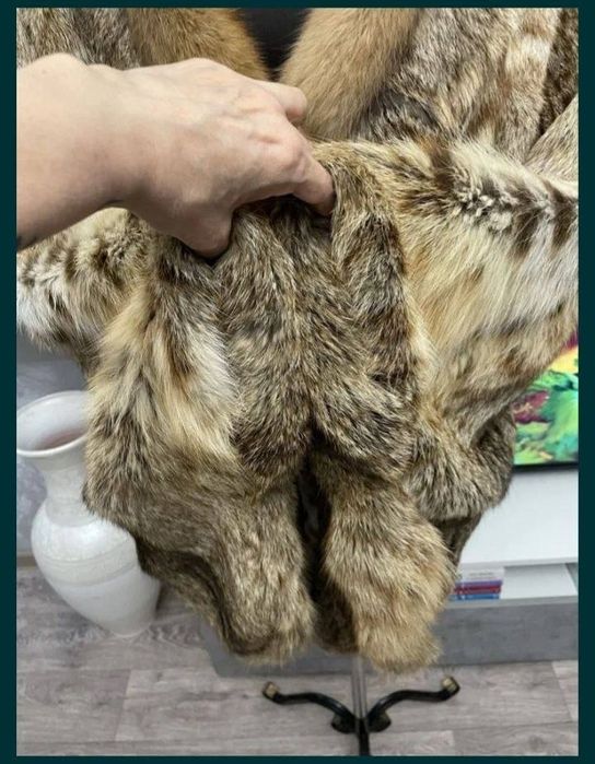 Шуба из натурального меха Рыси.Эксклюзивная модель