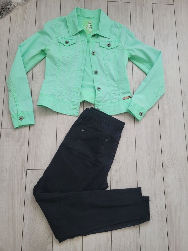 Geaca+blugi elastici marime S/M