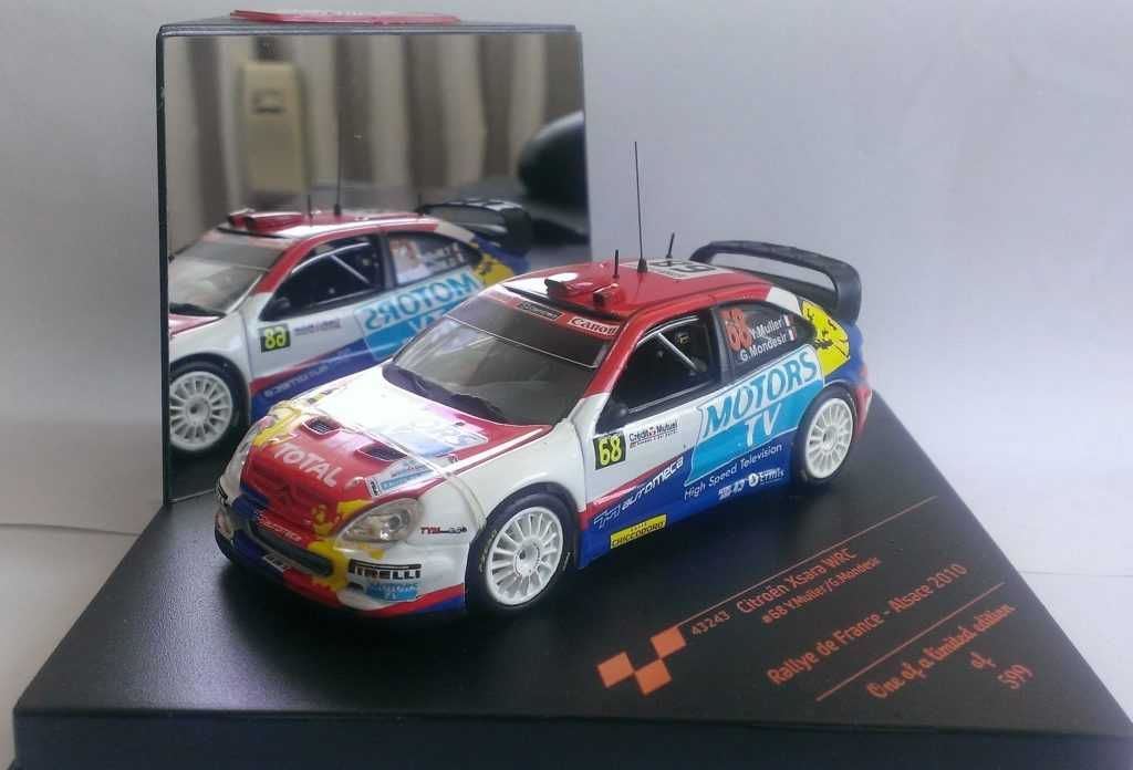 Macheta Citroen Xsara WRC Rally Alsace 2010 - Vitesse 1/43 (Raliu)