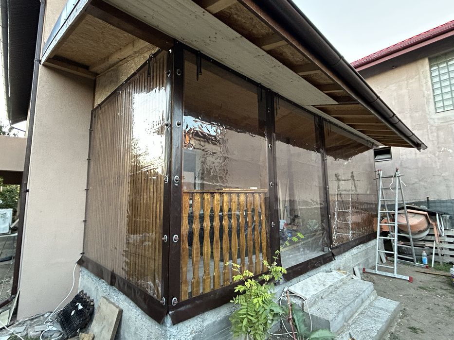 Inchideri terase/foisoare - Folie transparenta 0,8 (Pvc)