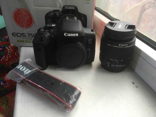Фотоаппарат Canon EOS 750D EF-S 18-55 III + 2 объектива и вспышка
