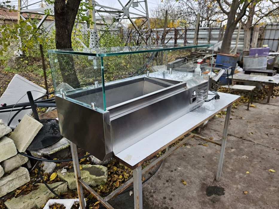 Хладилна Витрина 3бр. Гастронорми 1/3 за Дюнер  Пицария за зеленчуци