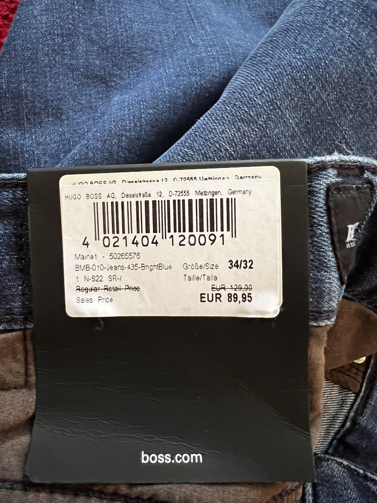 Новые мужские джинсы "HUGO BOSS"