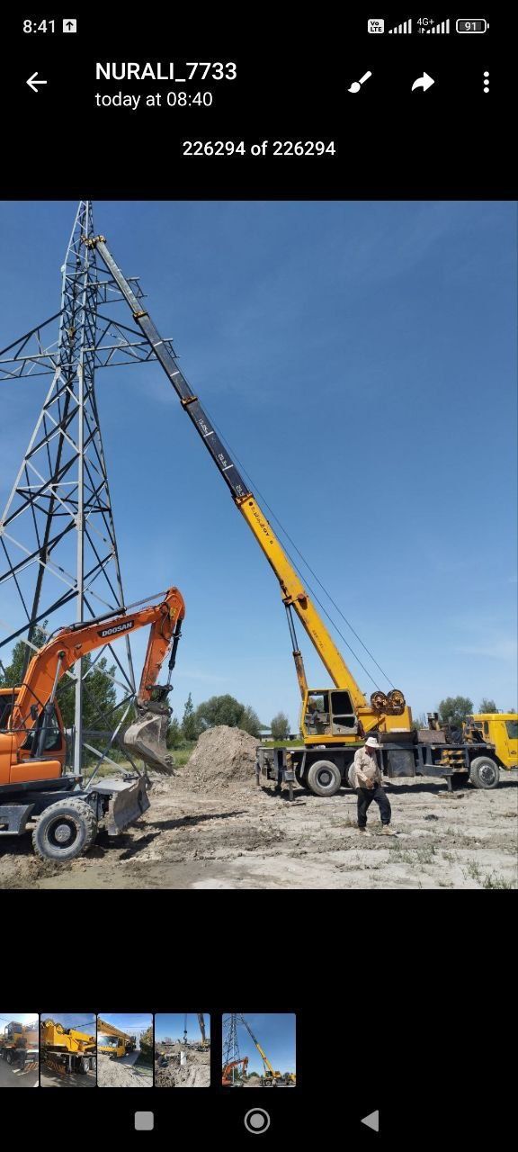 Avto kran 25 TON xizmati