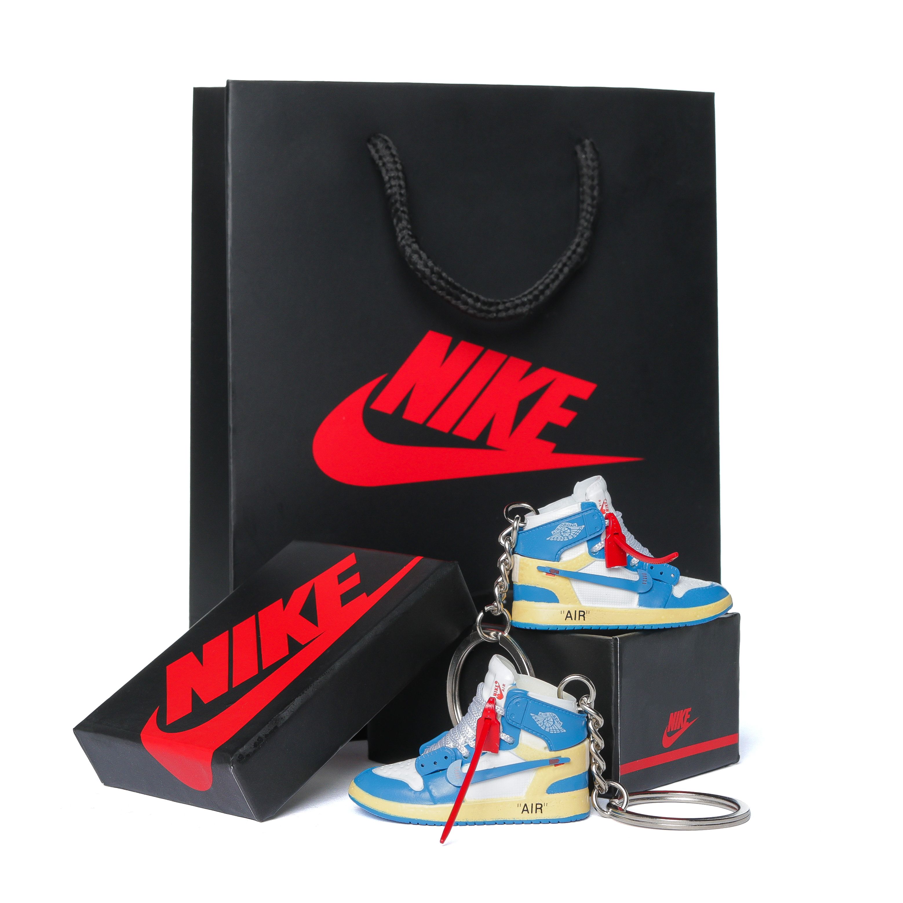 Breloc Off-White x Jordan 1 High University Blue