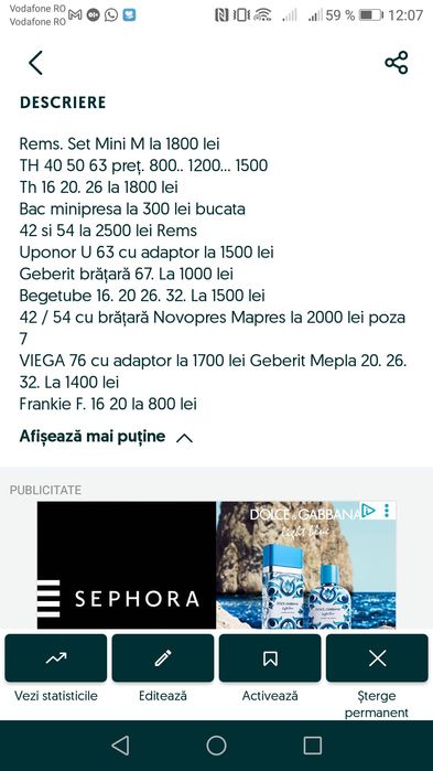 Rems bacuri sertizat TH  U. BE 42 54 63  67