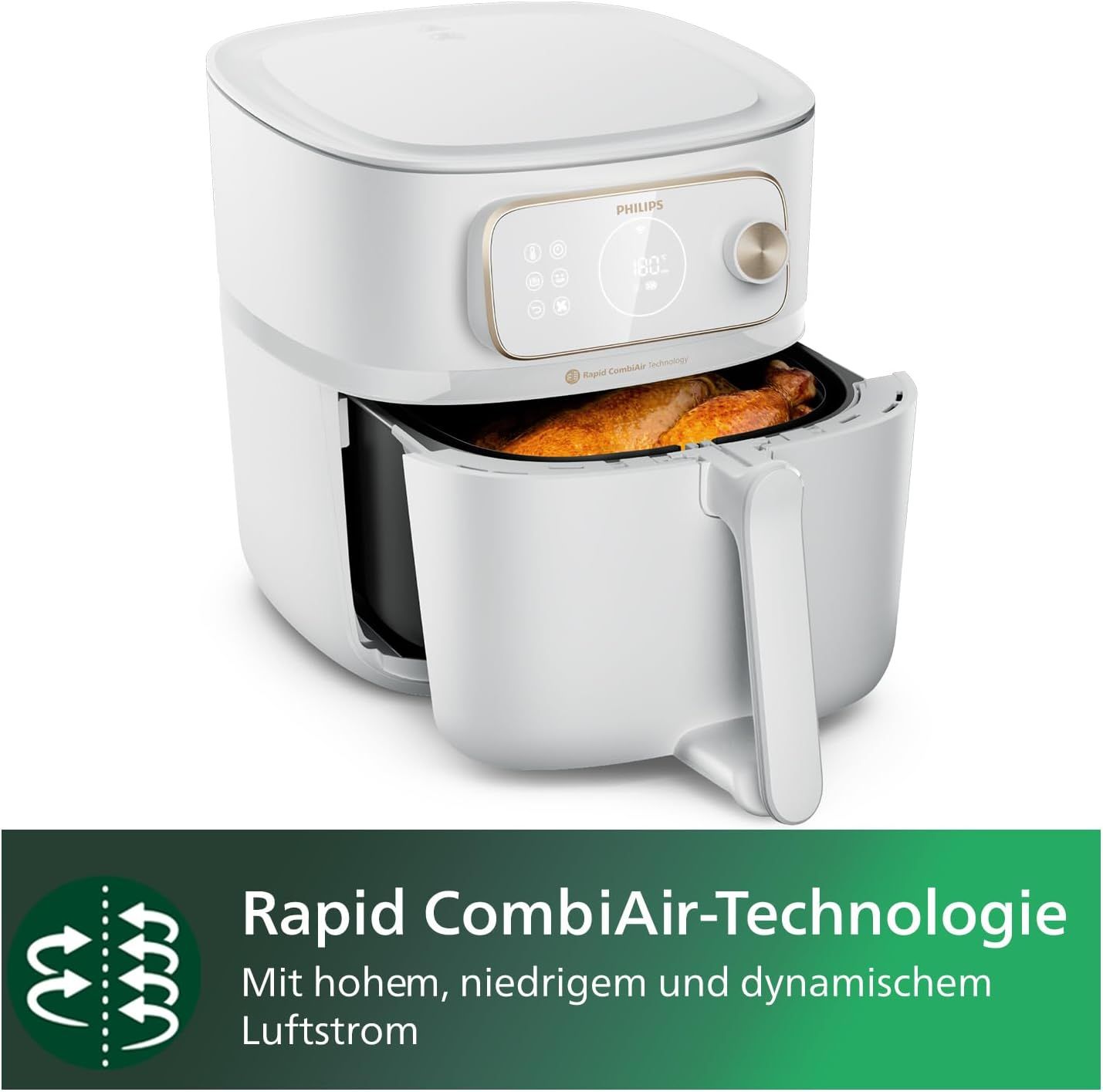 Philips Airfryer XXL 7000 Series 22 funcții 8.3L WiFi Gătire Rapidă