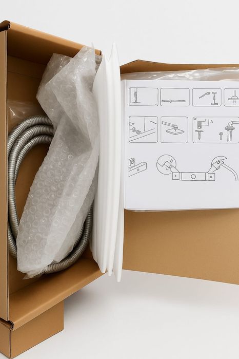 Sistem de dus din otel inoxidabil cu termostat