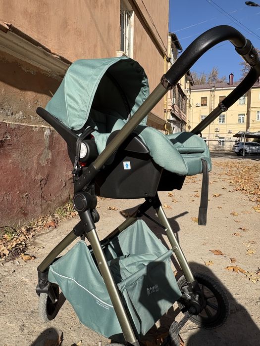 Детская каляска 3 в 1 обычная прогулочная и автолюлька + сумка