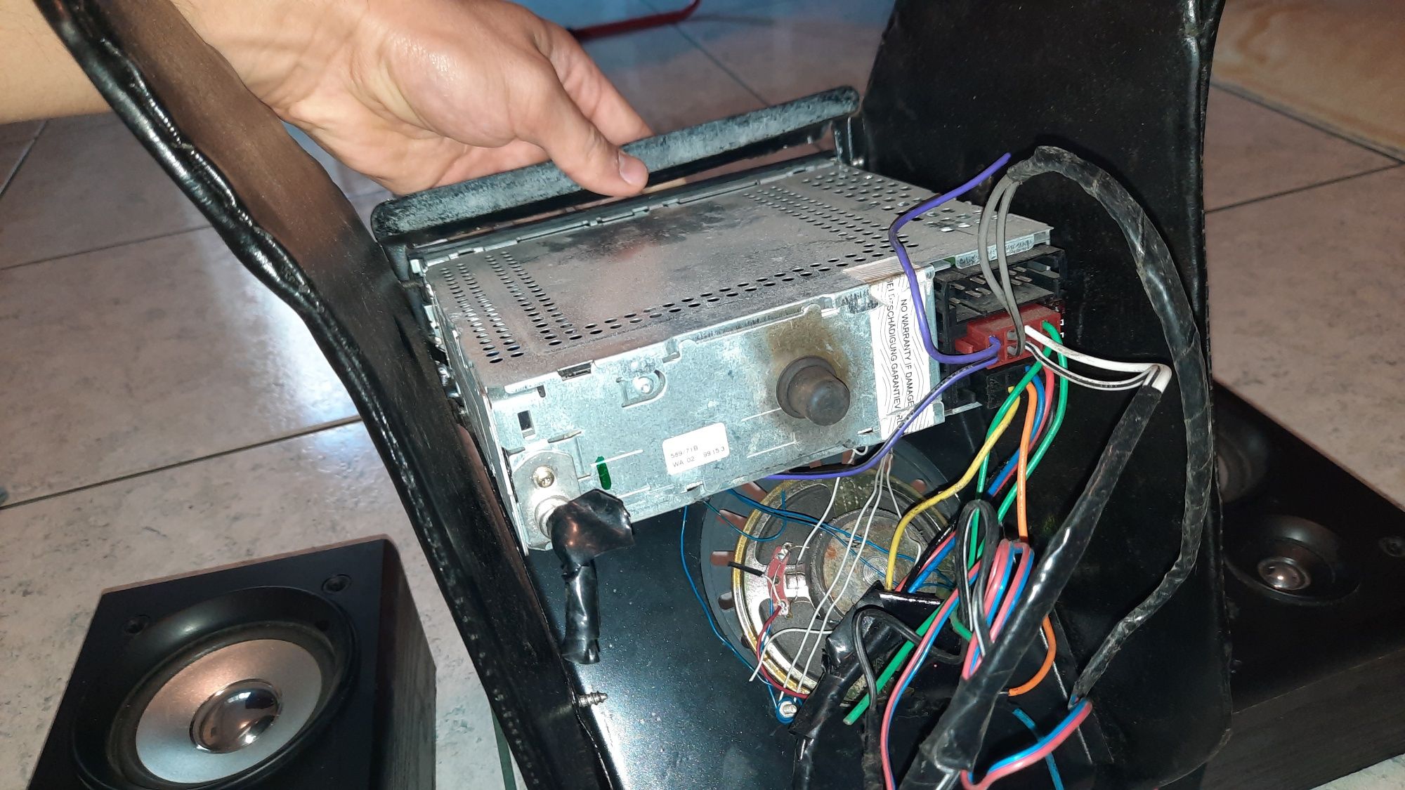 Radio casetofon VW VolksWagen Beta 5, cu două boxe
