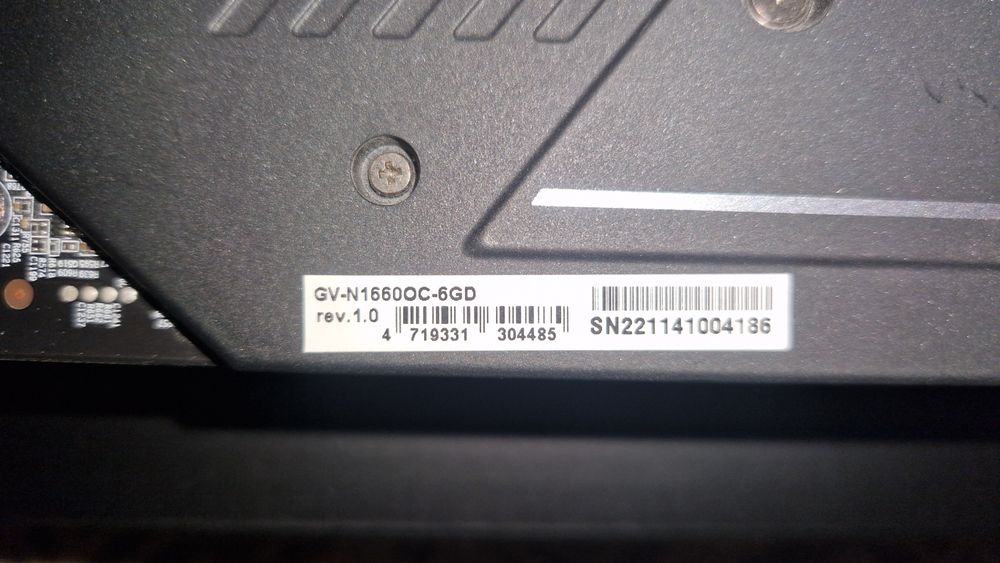 Placa video gaming GigaByte GeForce GTX 1660 6GO GDDR5 192 bit