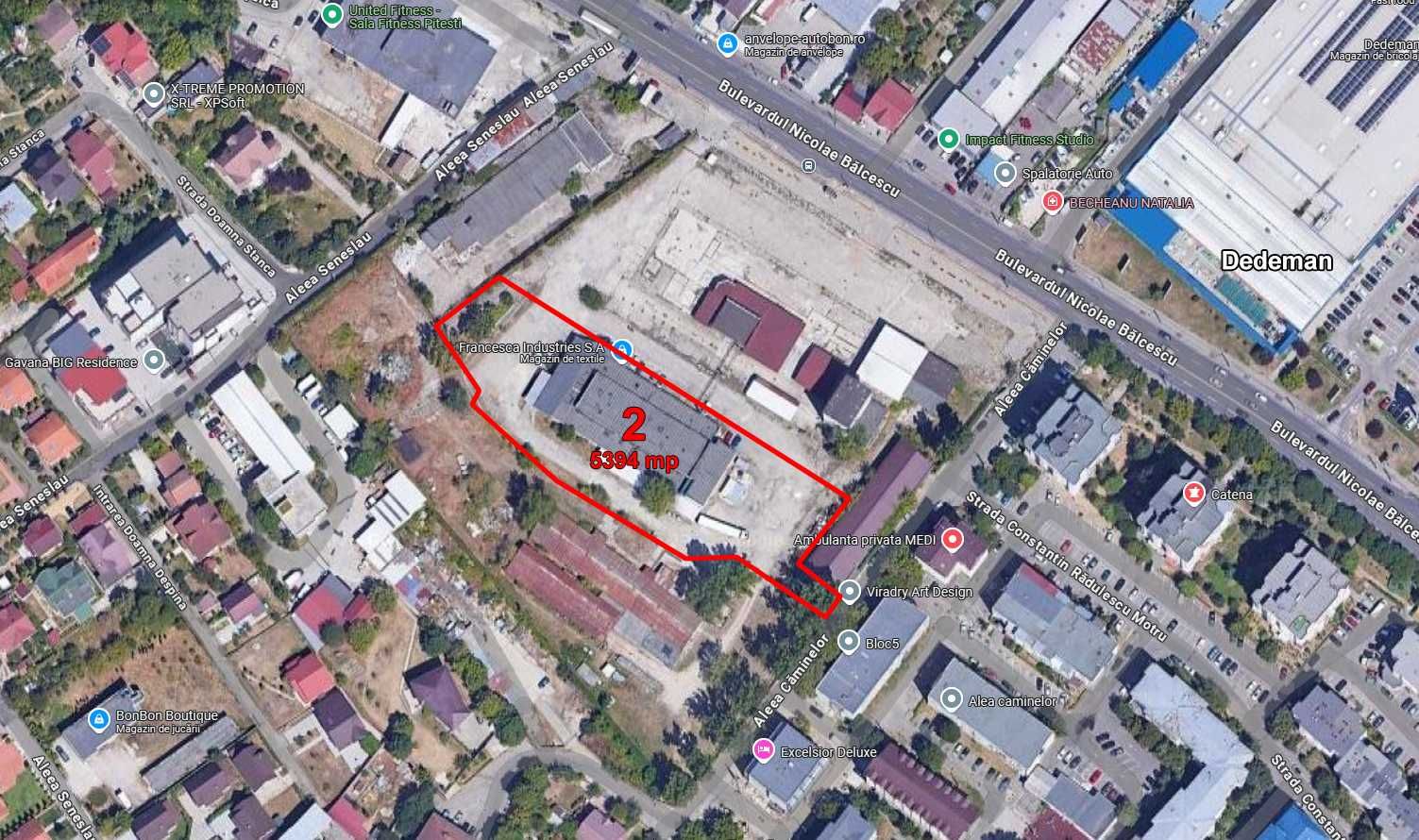 Companie vinde teren Pitesti, 5394 mp, intravilan