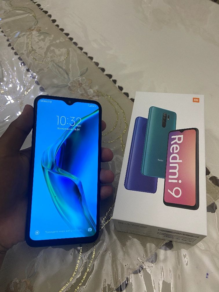 Redmi 9 karobka dakument bor ideal xolatda