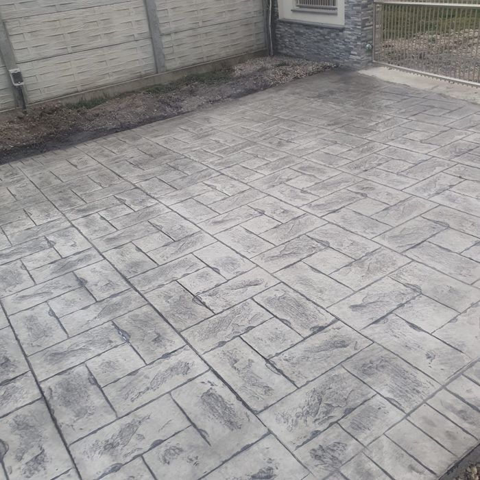 Beton amprentat  decorativ