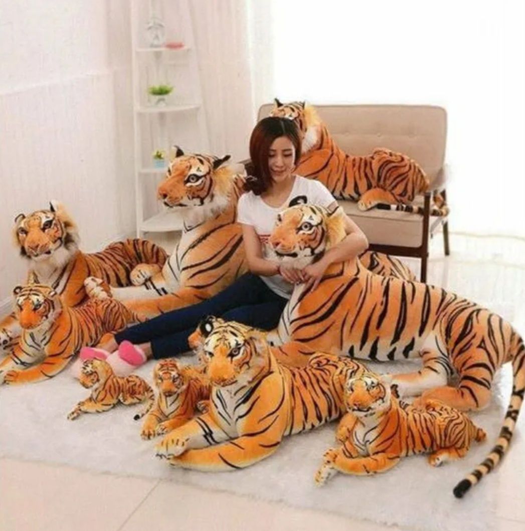 Плюшена играчка тигър различни размери