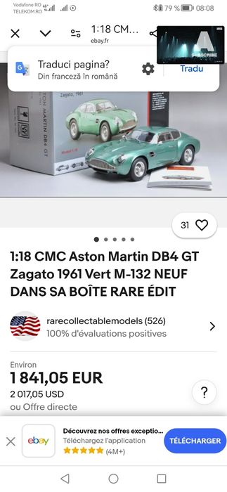 Aston Martin db 4 Zagato (CMC)
