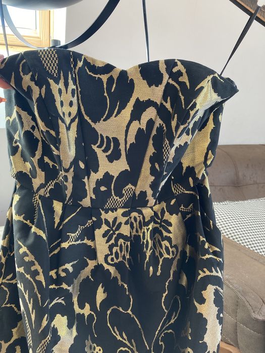 Рокля HM черно & златно S
