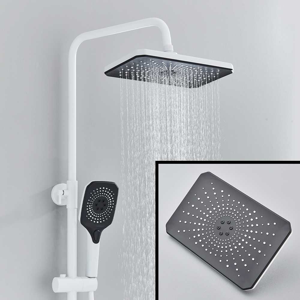 Интелигентен термостатен душ за баня с дисплей / бял / черен / сив
