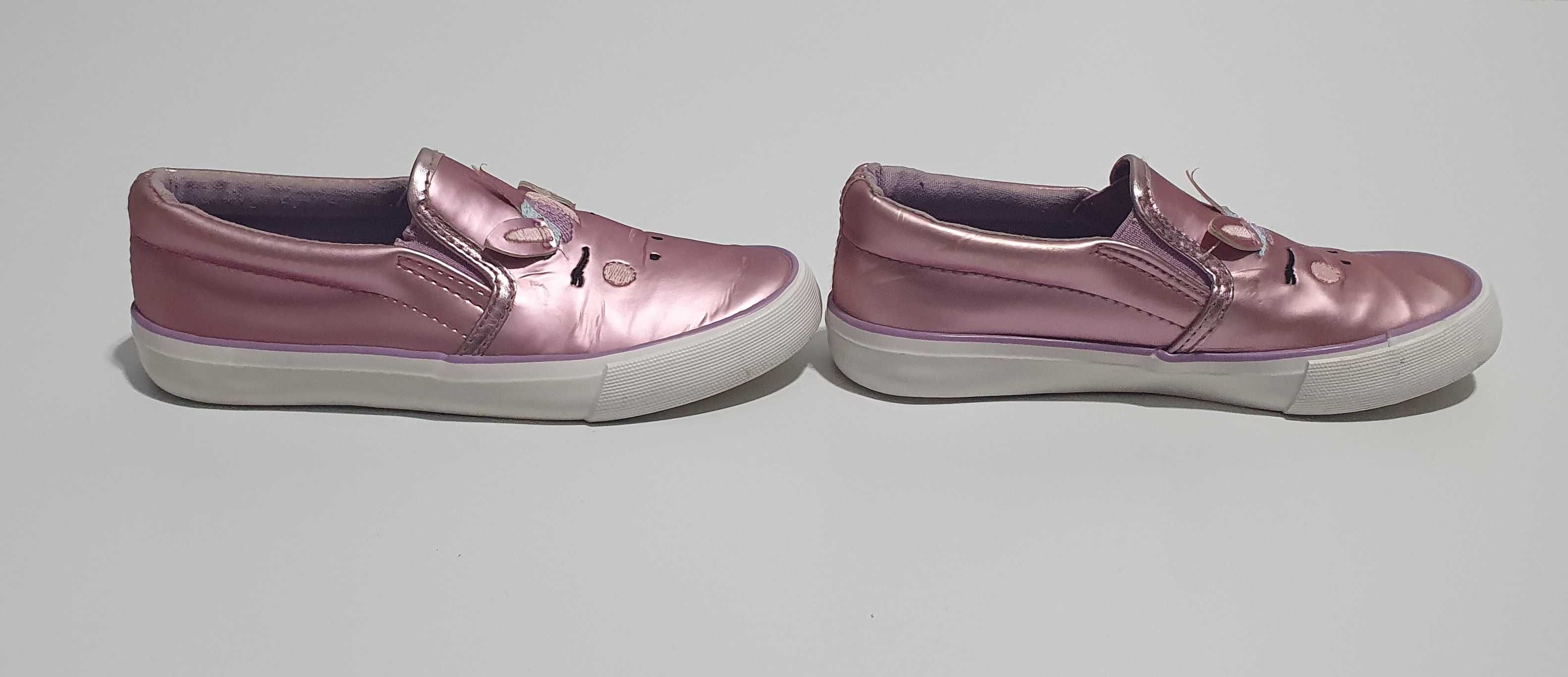 Pantofi Unicorn Roz Metalizat pentru fete marime 30 interior 19 cm