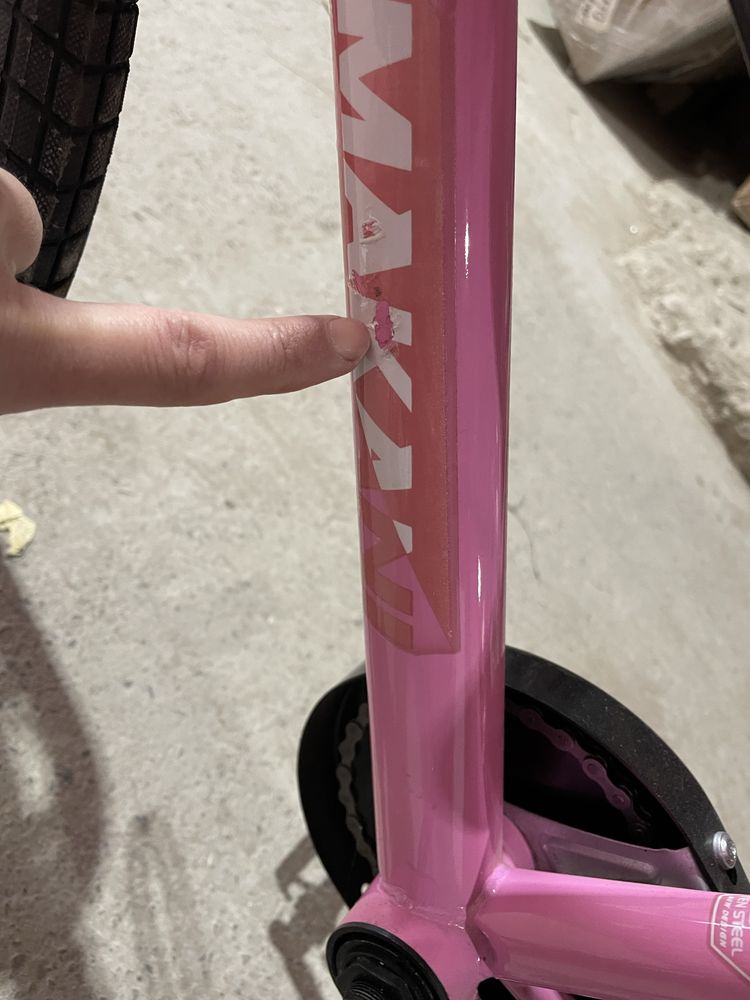 Bicicleta cu roti ajutatoare 16 inch Makani Windy Pink