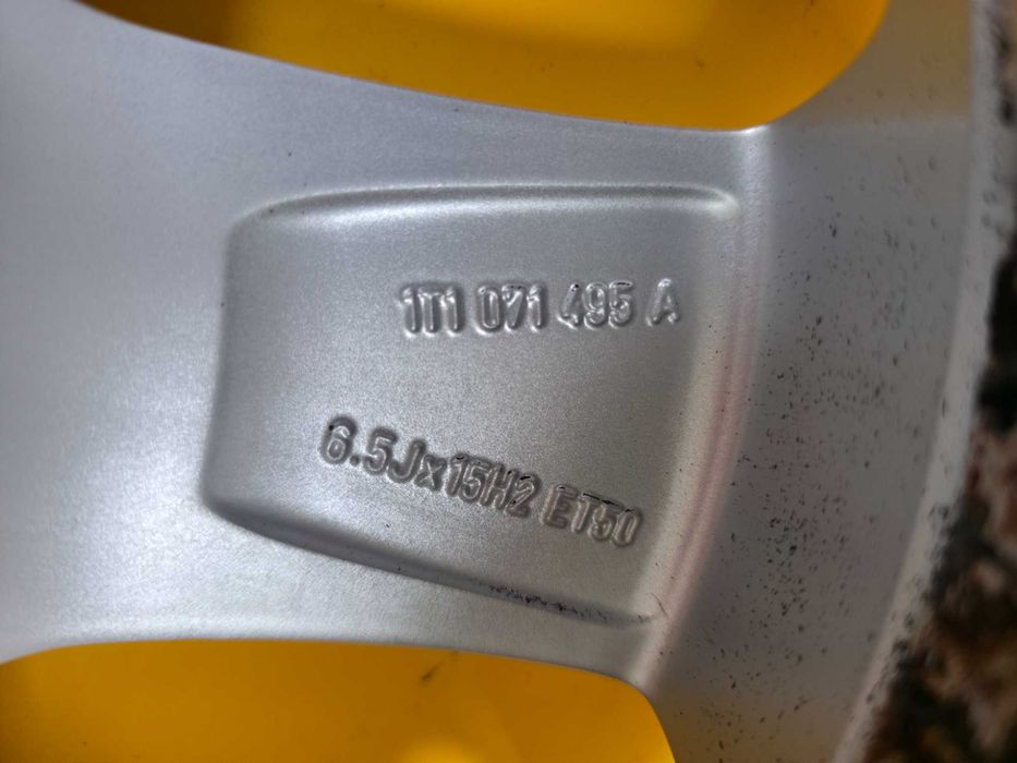 4 Jante Aliaj 5x112 15'' OEM VW Golf 5 6 Touran Caddy 6.5J ET 50