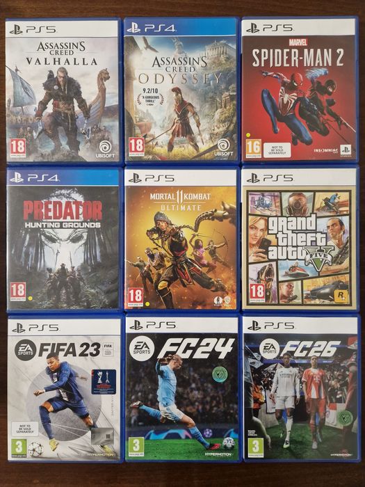 PS 5 игри и контролер