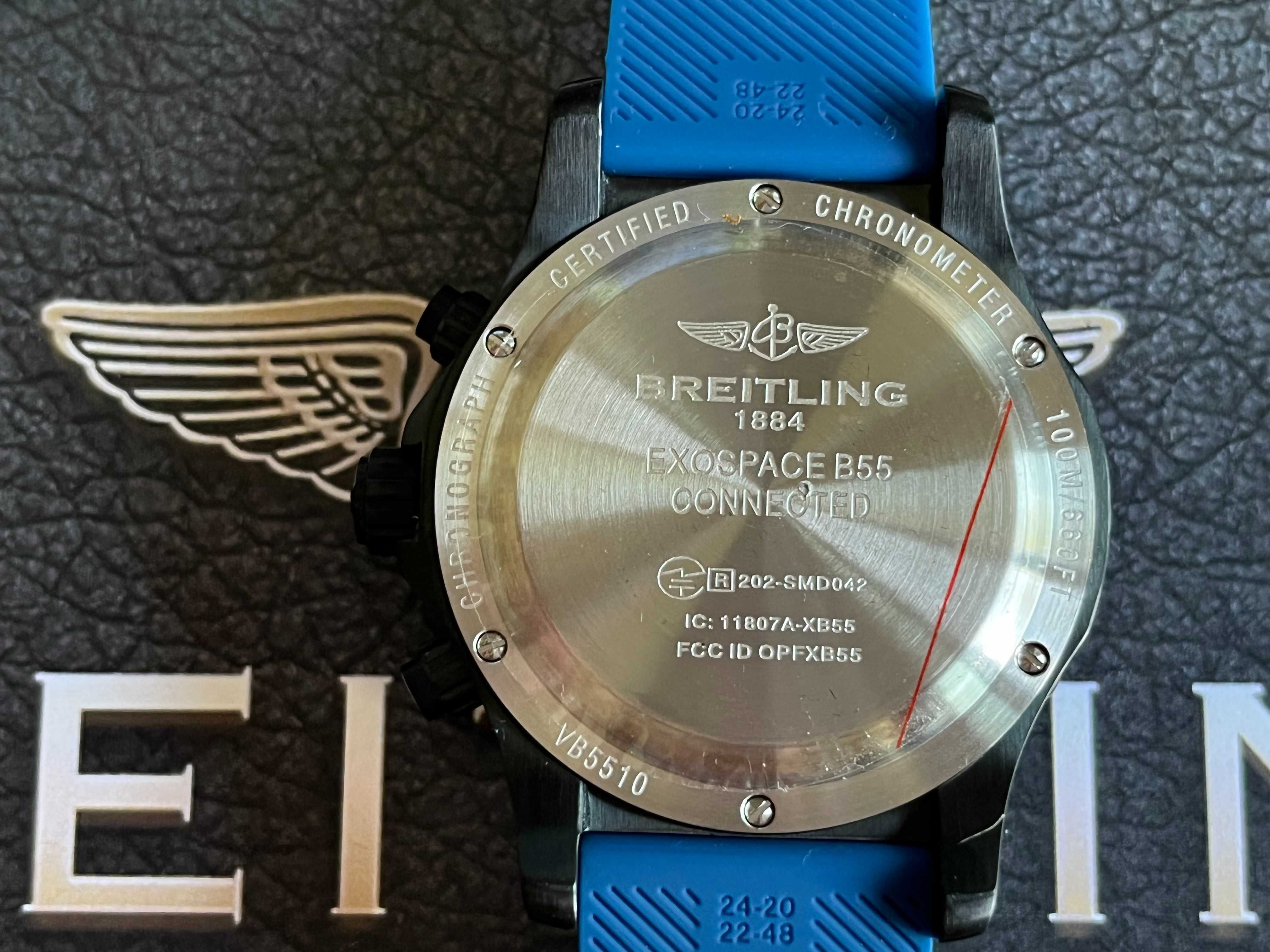 Уникален BREITLING EXOSPACE B55 BLUE edition Chronographe 48мм каса