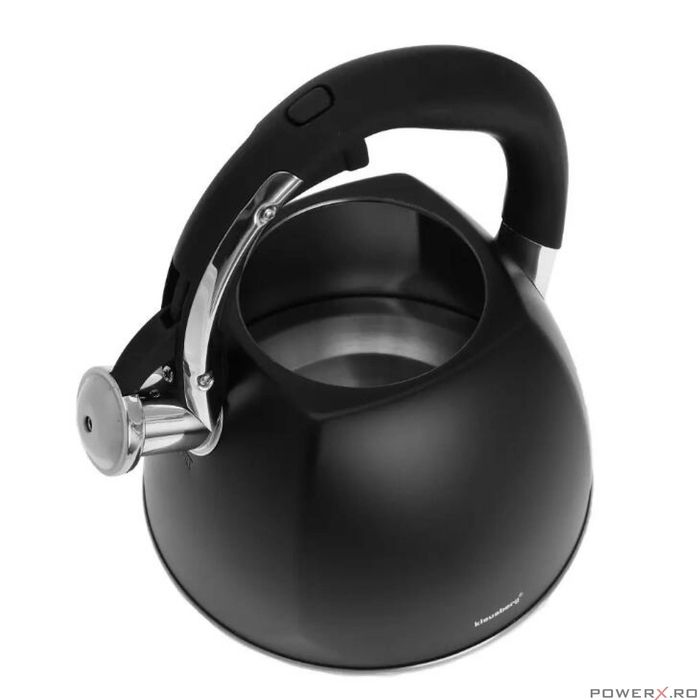 Fierbător tradițional cu fluier fabricat din inox, ceainic 3 litri,