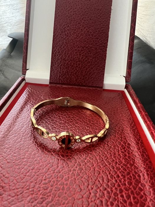 Bratara otel inoxidabil cu piatra zirconia,model deosebit