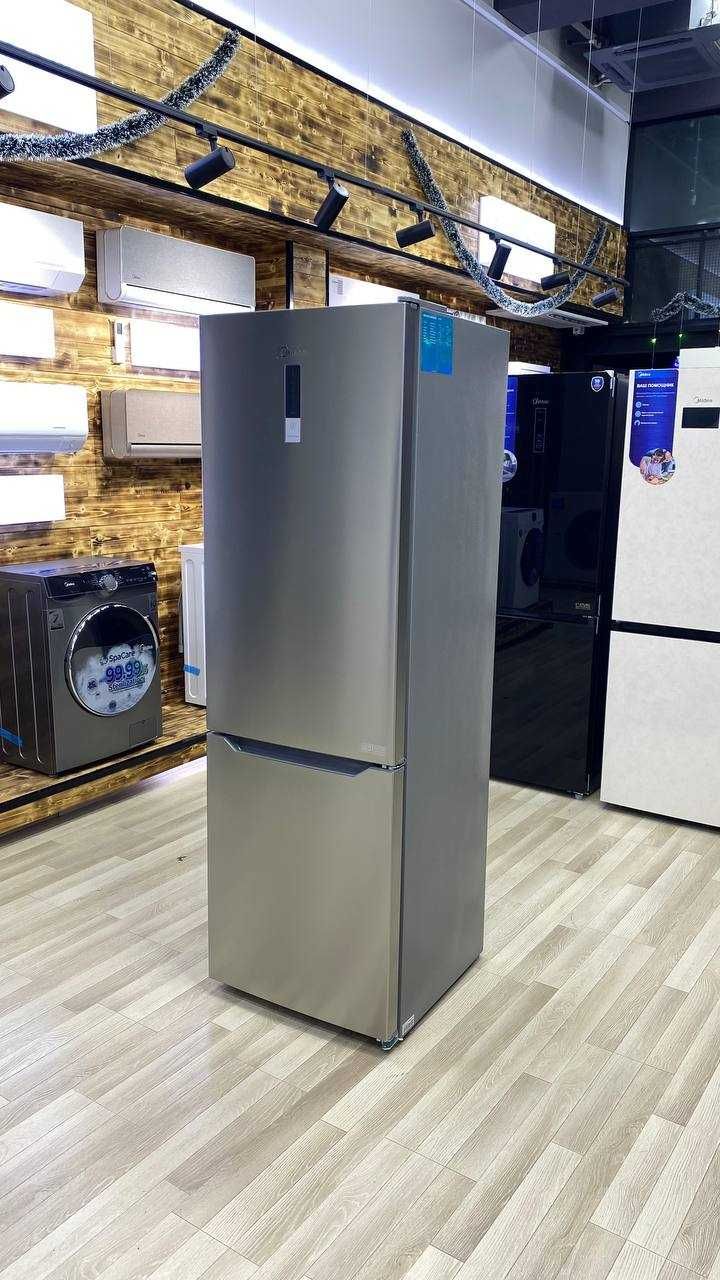 Холодильник Midea модель MDRB424FGF020 ( Стальной) на 320 литров