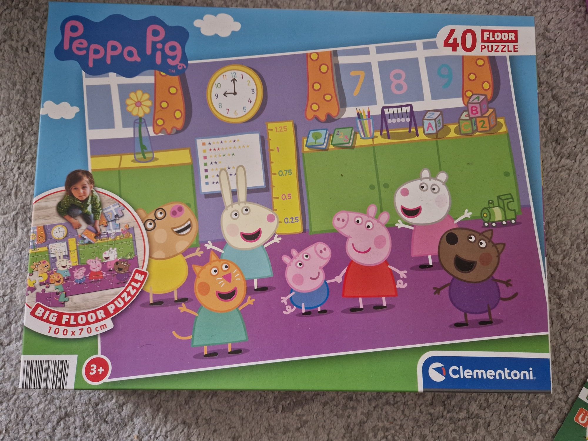 Puzzle Peppa Pig 40 piese, sigilat nou 3 ani plus jucarii Paste Pasti