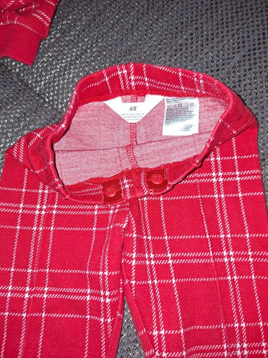 Зимен/коледен комплект панталон и   блуза H&M за момиче, 4-5 год