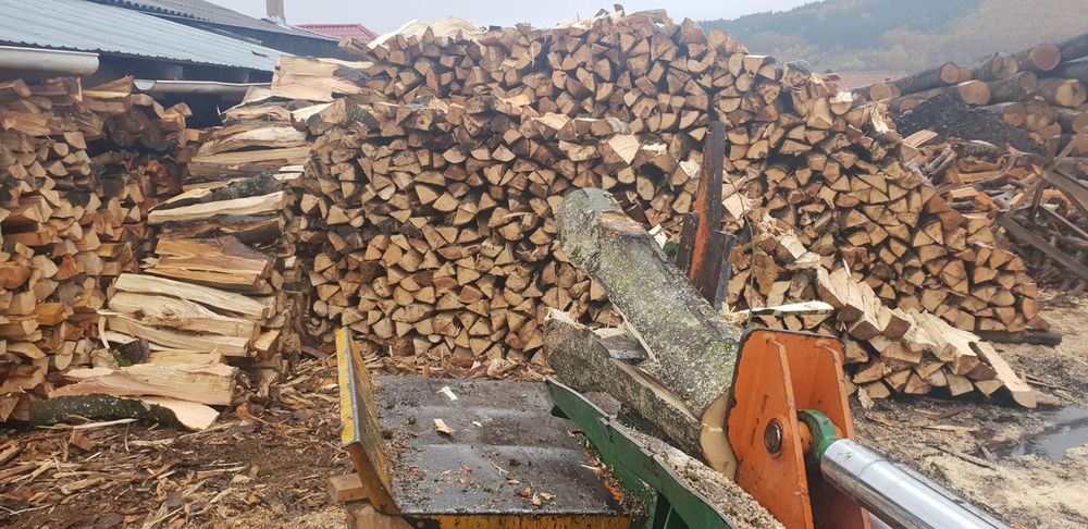 Lemn lemne de foc uscate tăiate crăpate