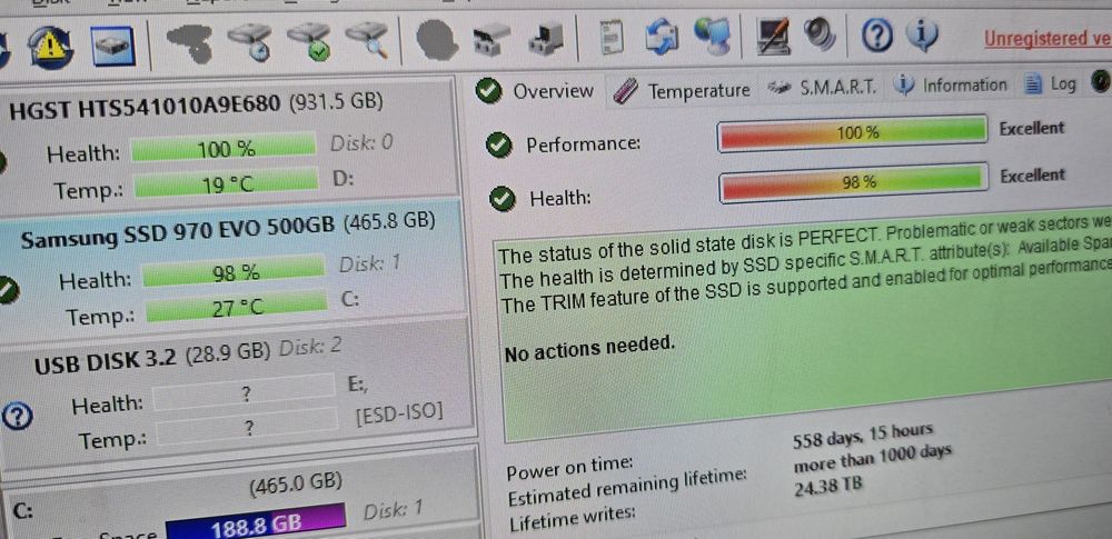 500GB Samsung 970 Evo NVMe M.2 SSD