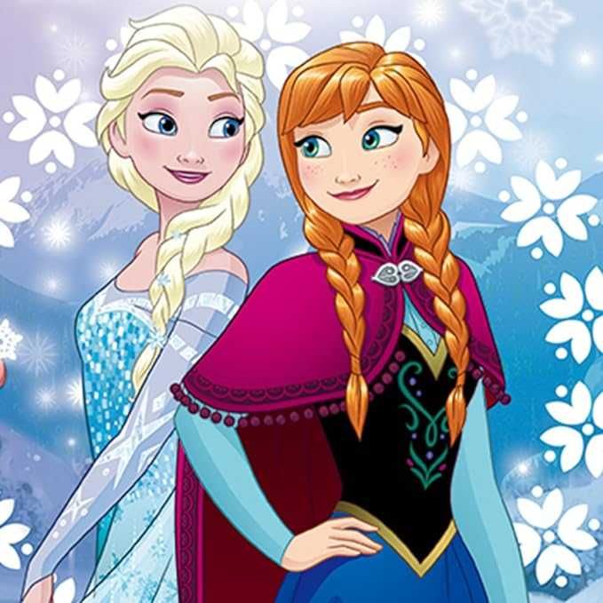 Puzzle Ravensburger din 40 de piese - Elsa si Anna, Regatul de gheata