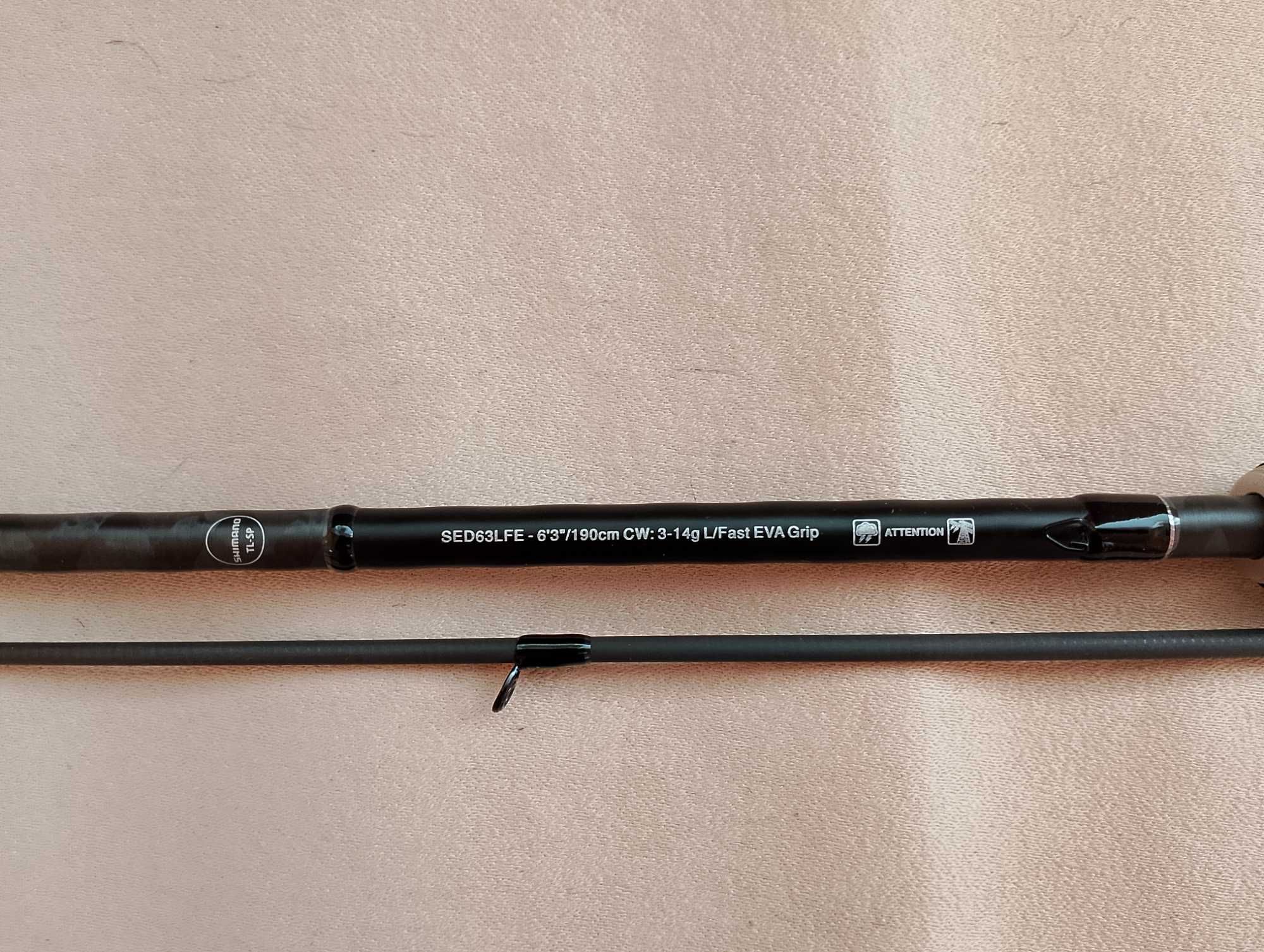 продавам нов спининг SHIMANO SEDONA 1.90m. 3-14g.