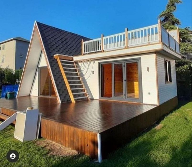 Cabane tip Aframe la cheie la super pret