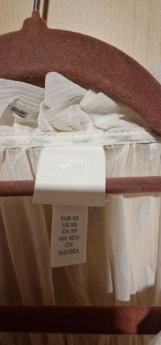 Bluză h&m alb xs