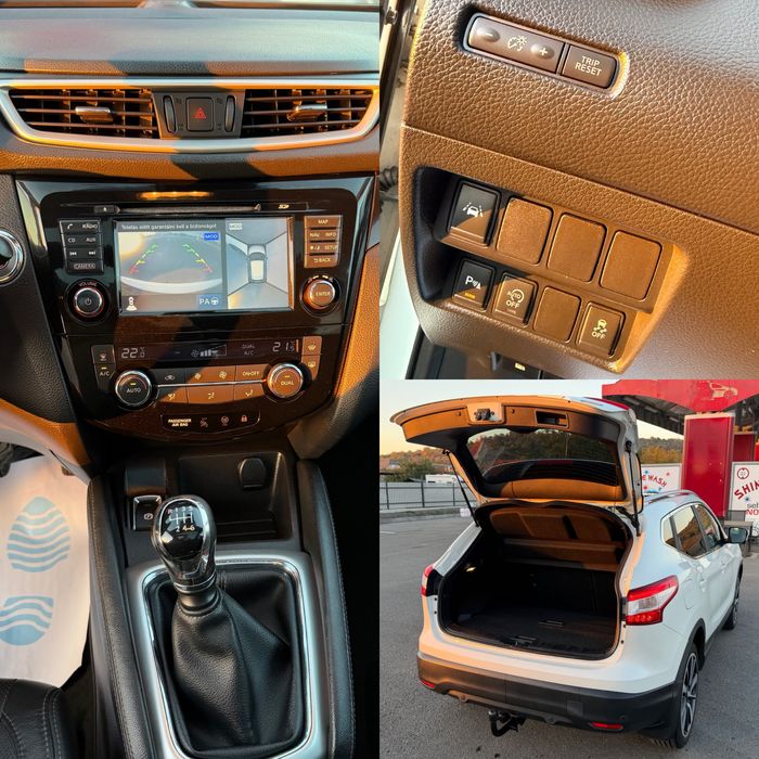 Nissan Qashqai Tekna 2016 / 1.5 DCI / 110 CP / Panoramic / Alb perlat