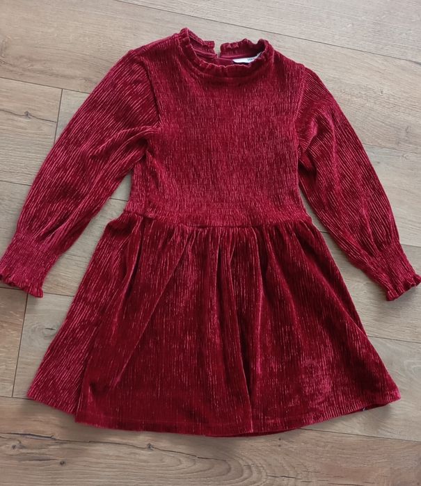 Rochiță fete catifea M&S ,6-7 ani
