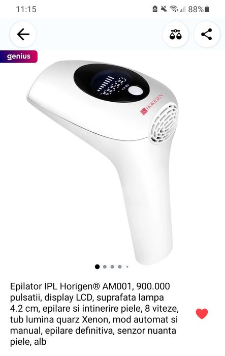 Epilator cu laser