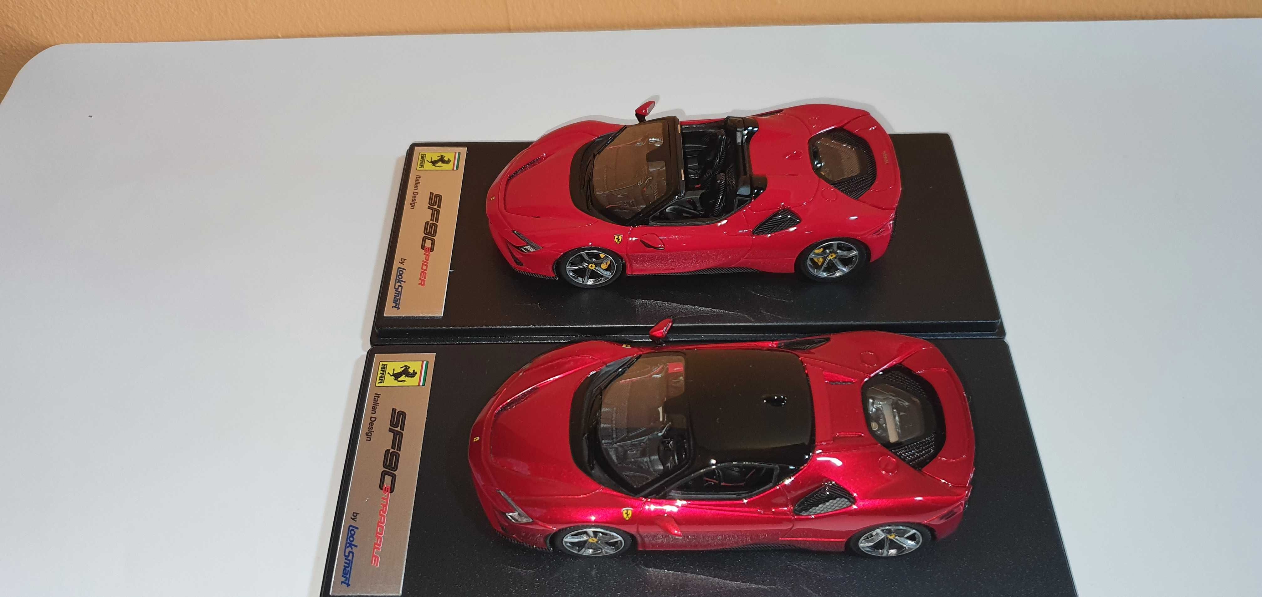 Set 2 Machete Looksmart 1:43 Ferrari SF90 Stradale + Spider MY2020