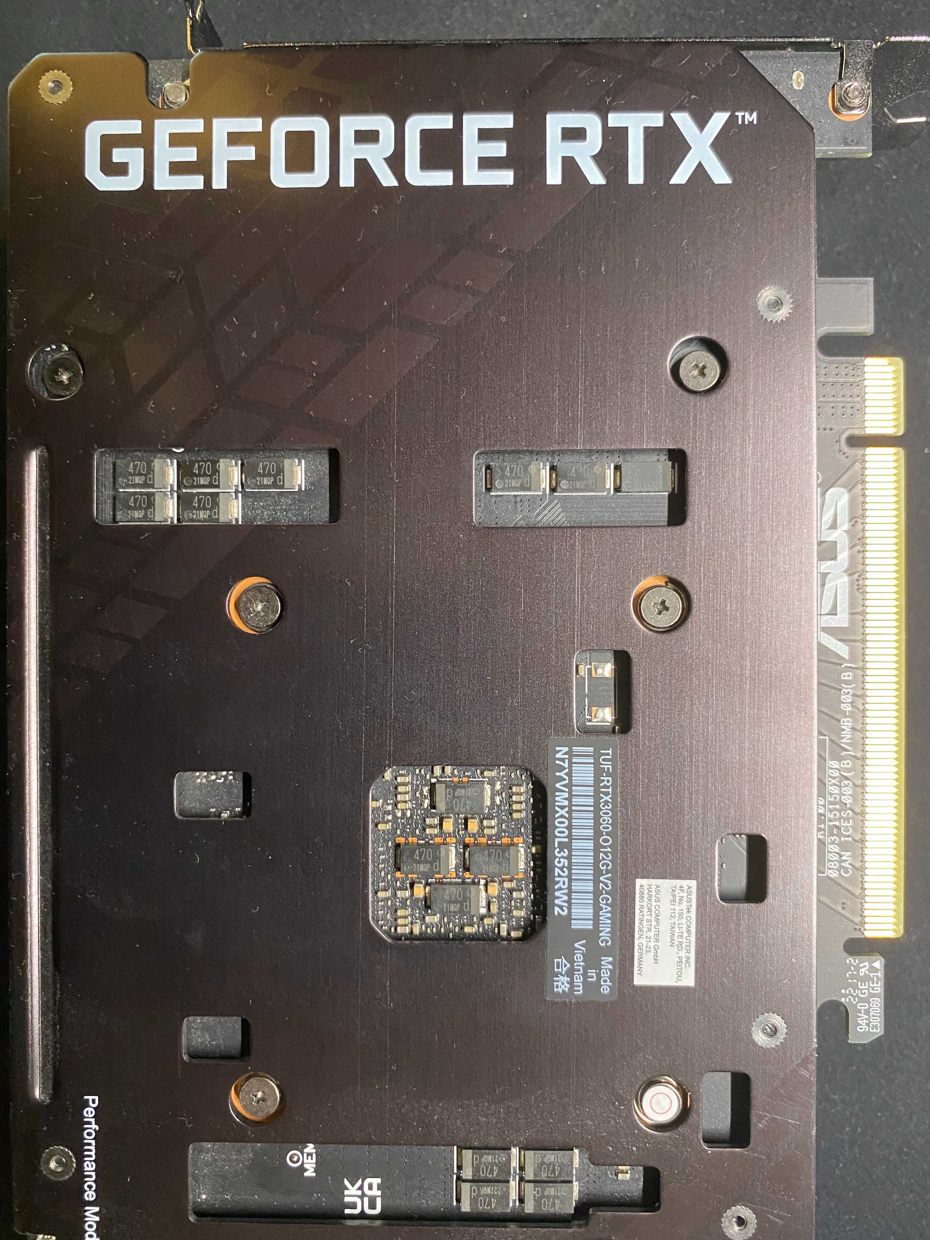 ASUS TUF Gaming GeForce RTX 3060 V2 12GB (TUF-RTX3060-012G-V2-GAMING)
