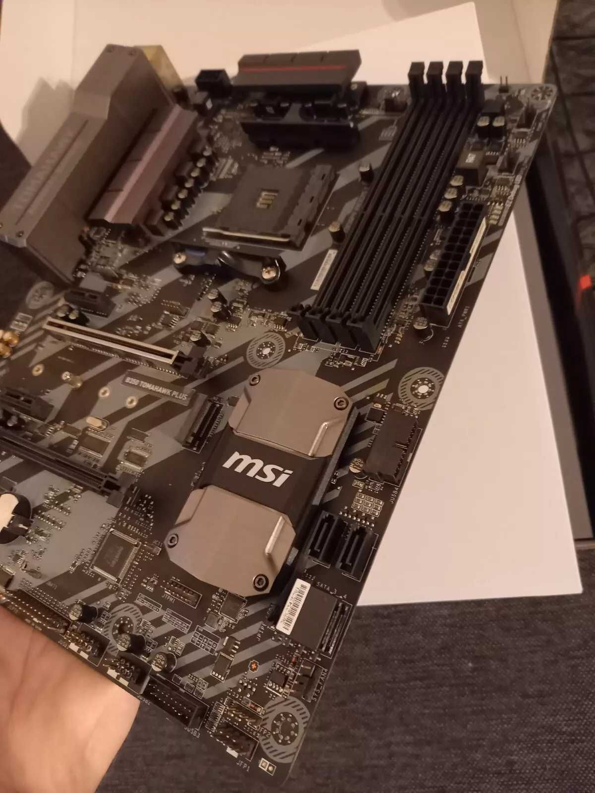 MSI B350 TOMAHAWK PLUS + AMD Ryzen 5 5500, AM4 , 6 Cores (4.2GHz)