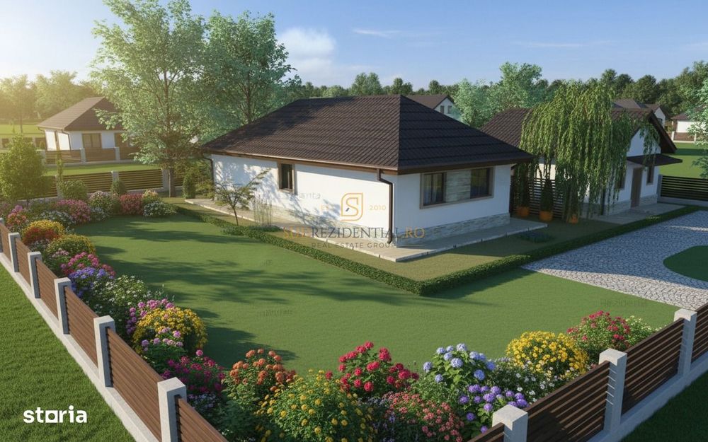 Casa indivuala, 4 camere, eficienta energetic, Comuna 1 Decembrie