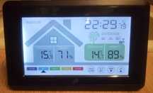 Statie meteo INTERIOR-EXTERIOR cu touchscreen fara fir, higrometru NOU