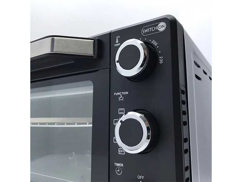НОВИ! Фурна с таймер камък за пица тавички 24л 1400W Switch on